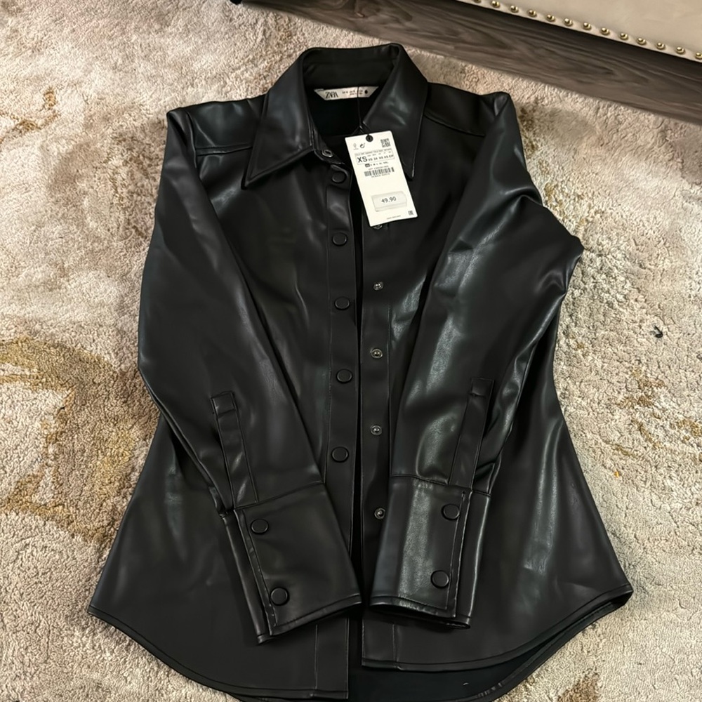 Zara Leather shirt